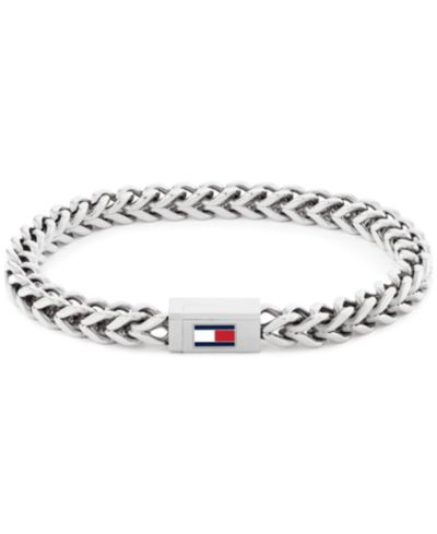 Tommy Hilfiger мужской браслет из нержавеющей стали с серебристым оттенком