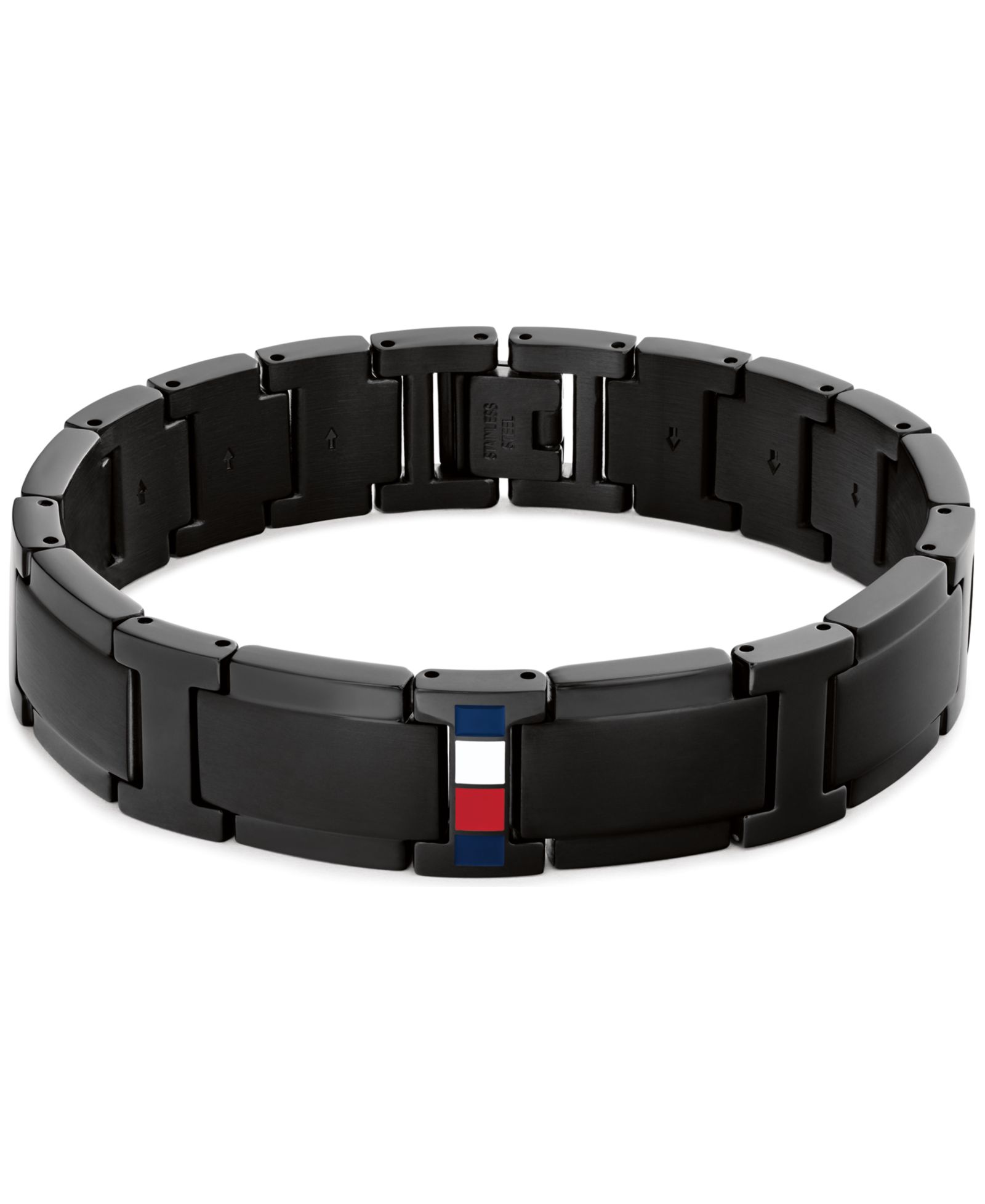 Tommy Hilfiger Мужской браслет из нержавеющей стали Black Ion-Plating