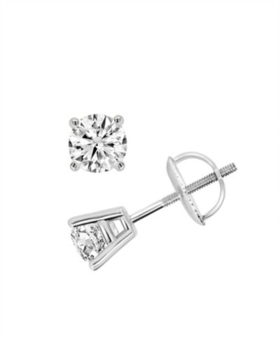 Macy's Серьги-гвоздики с бриллиантами (7/8 ct. t.w.), 14k белое золото