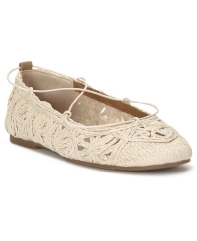 Lucky Brand Женские балетки Tennyr из рафии на шнуровке