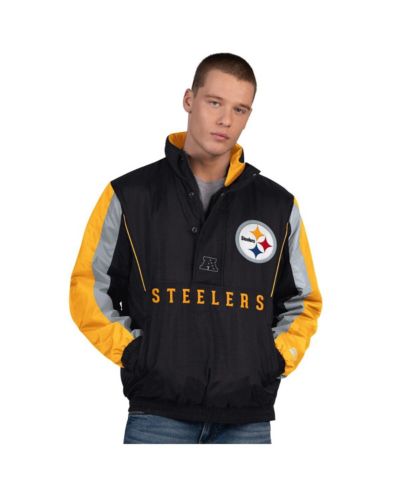 Мужская куртка Starter Pittsburgh Steelers Thursday Night Gridiron Half-Zip, черная
