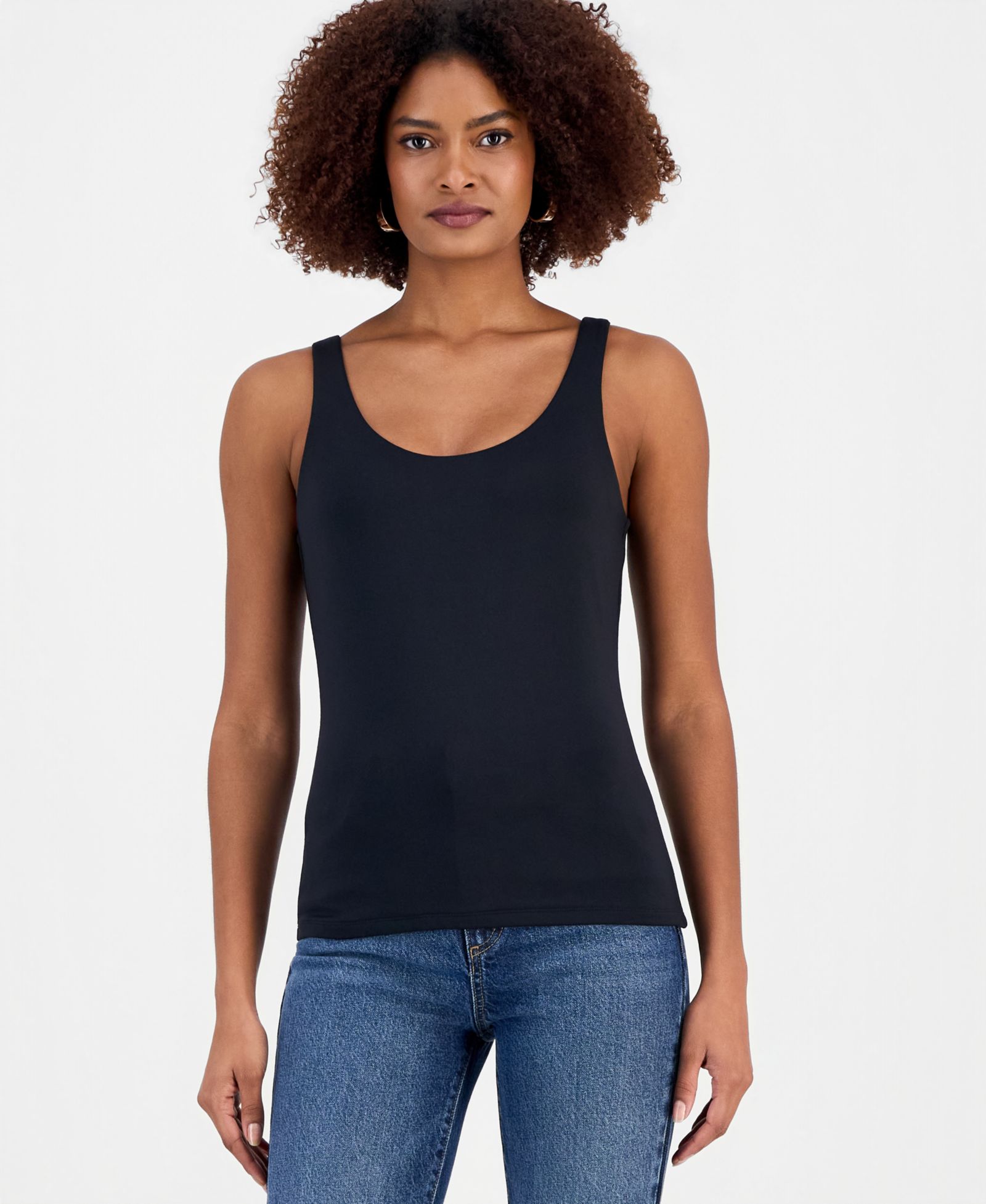 I.N.C. International Concepts Women's Scoop Neck Top, Macy's Exclusive