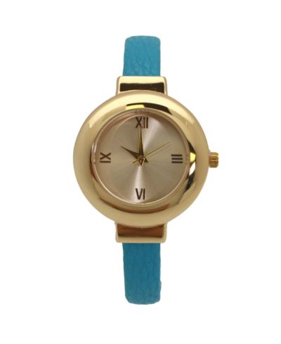 Olivia Pratt Женские часы-браслет Turquoise Petite Gold Tone