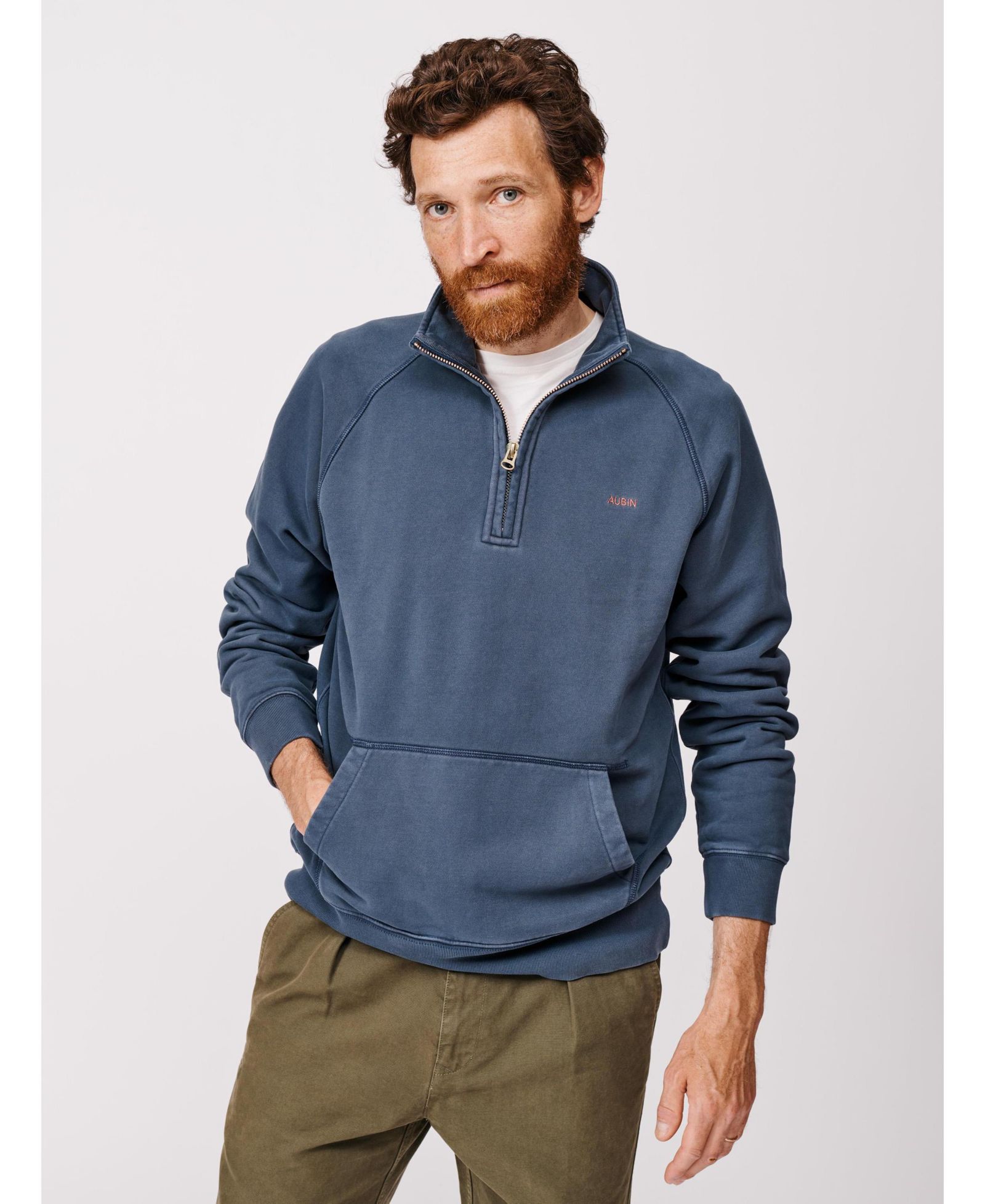 Aubin Men's Provost Zip Neck Sweatshirt