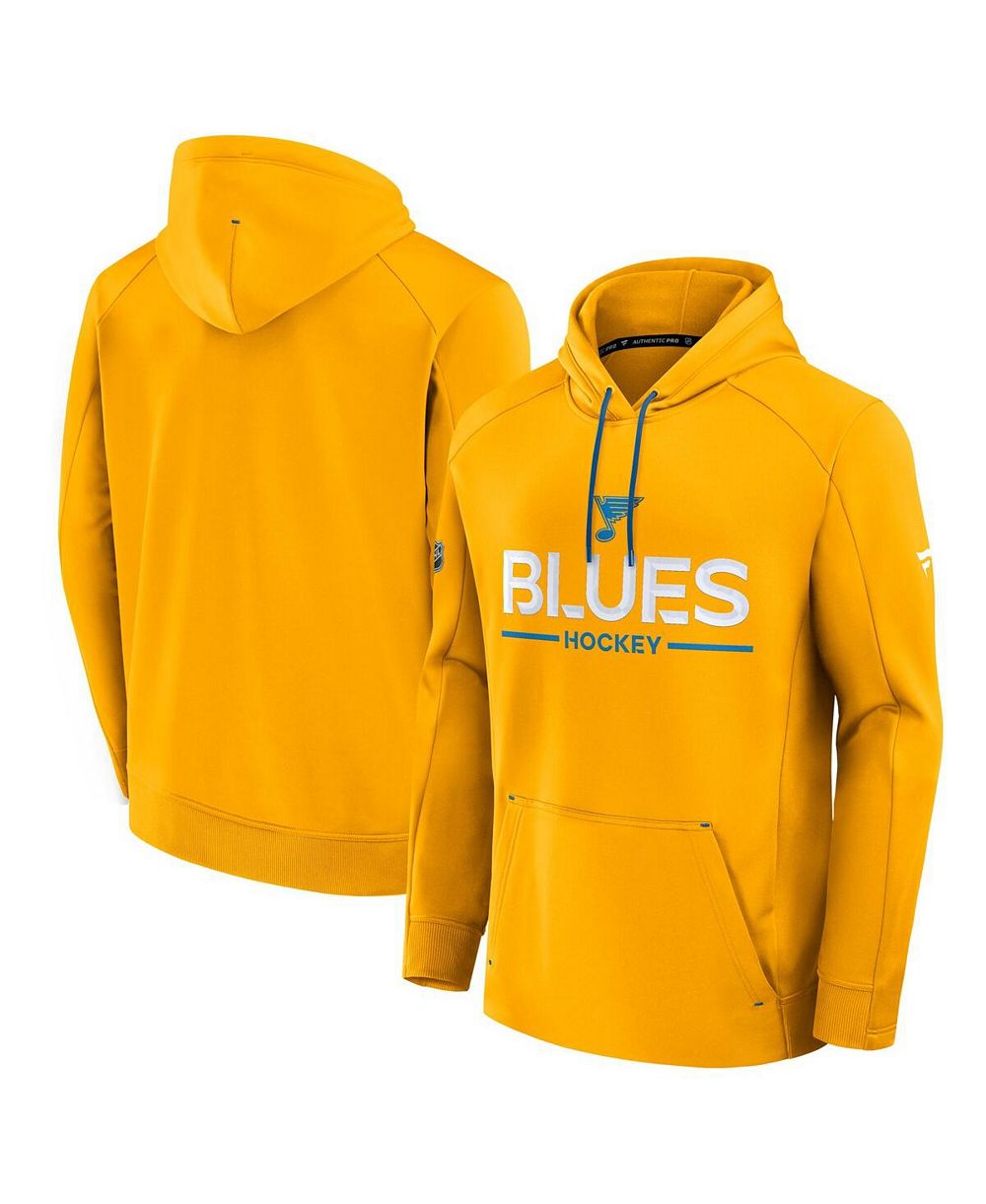 Fanatics Мужской худи St. Louis Blues Authentic Pro Rink, Gold
