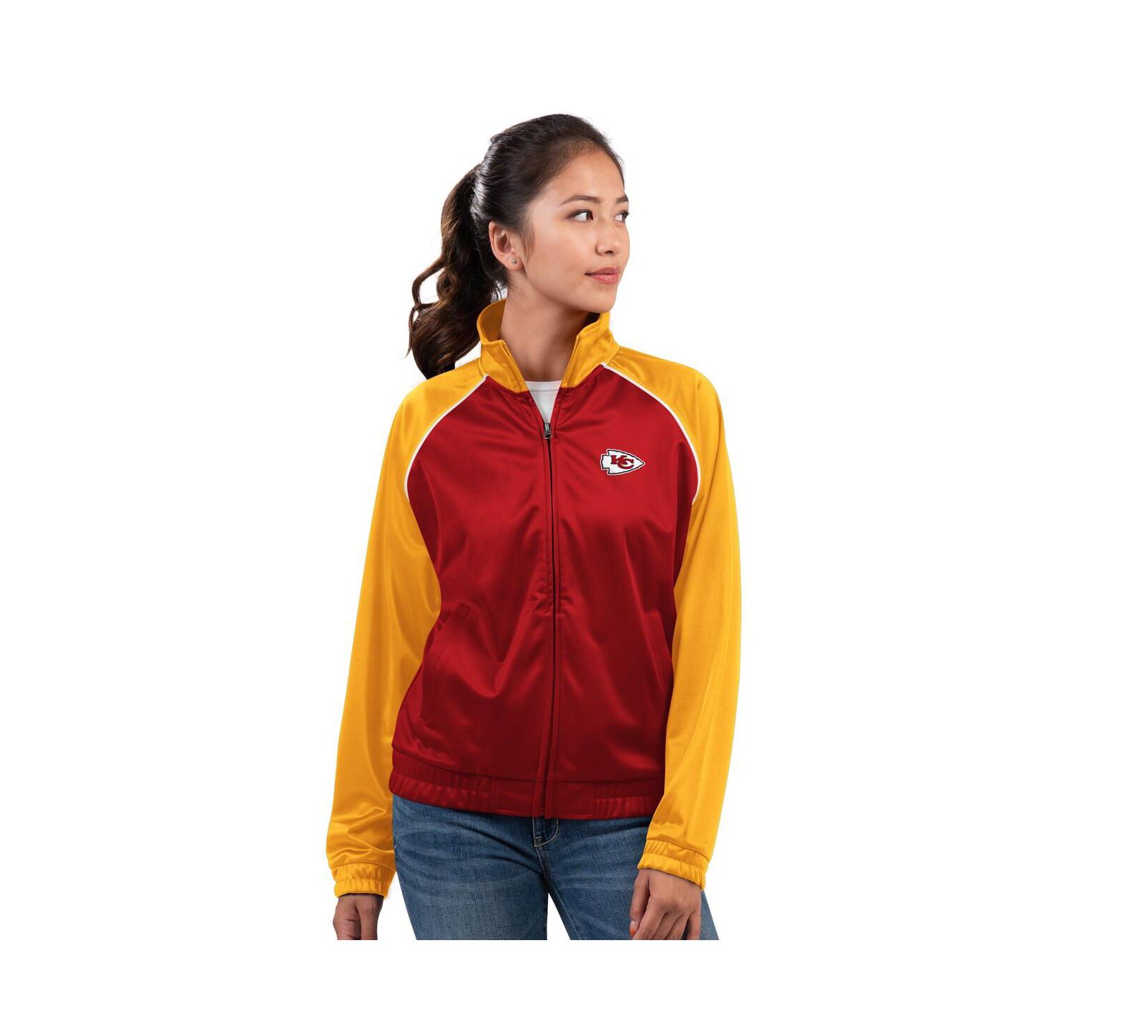 G-III 4Her by Carl Banks Women's Red Kansas City Chiefs Replay Full-Zip Track Jacket