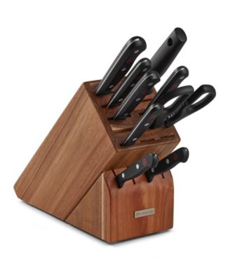 Wüsthof 10-Piece Knife Block Set with 15-Slot Acacia Wood Block