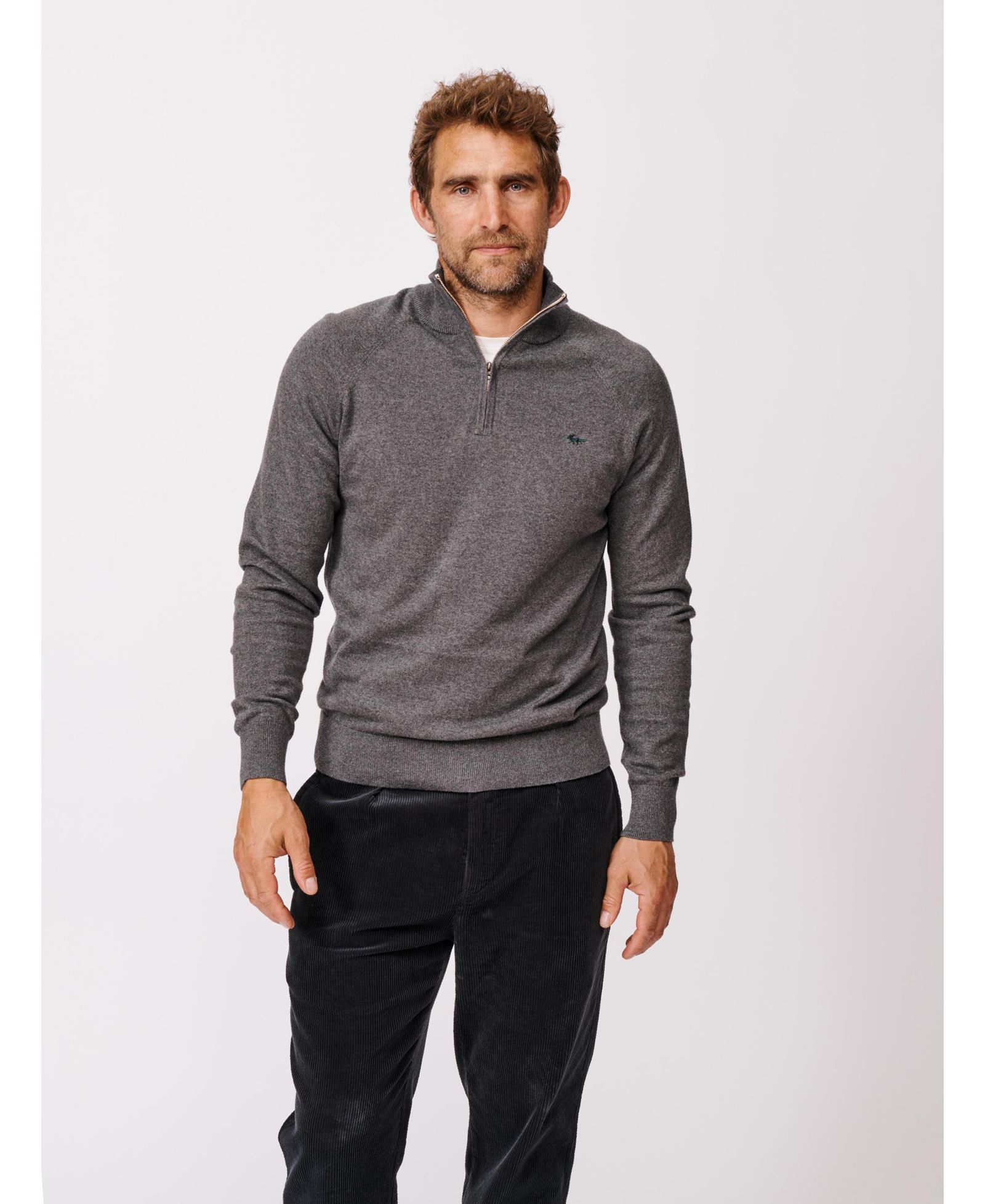 Мужской джемпер Aubin Bonby Zip Neck