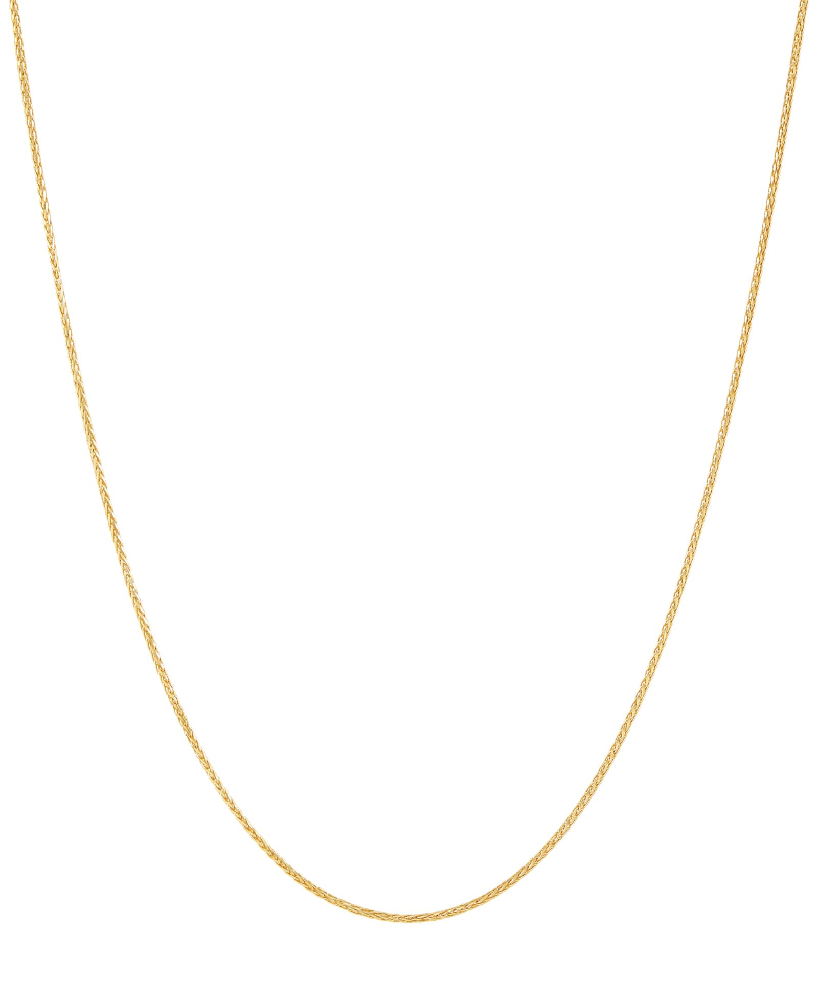 Цепочка Macy's Solid Wheat Chain Necklace 14k Yellow Gold
