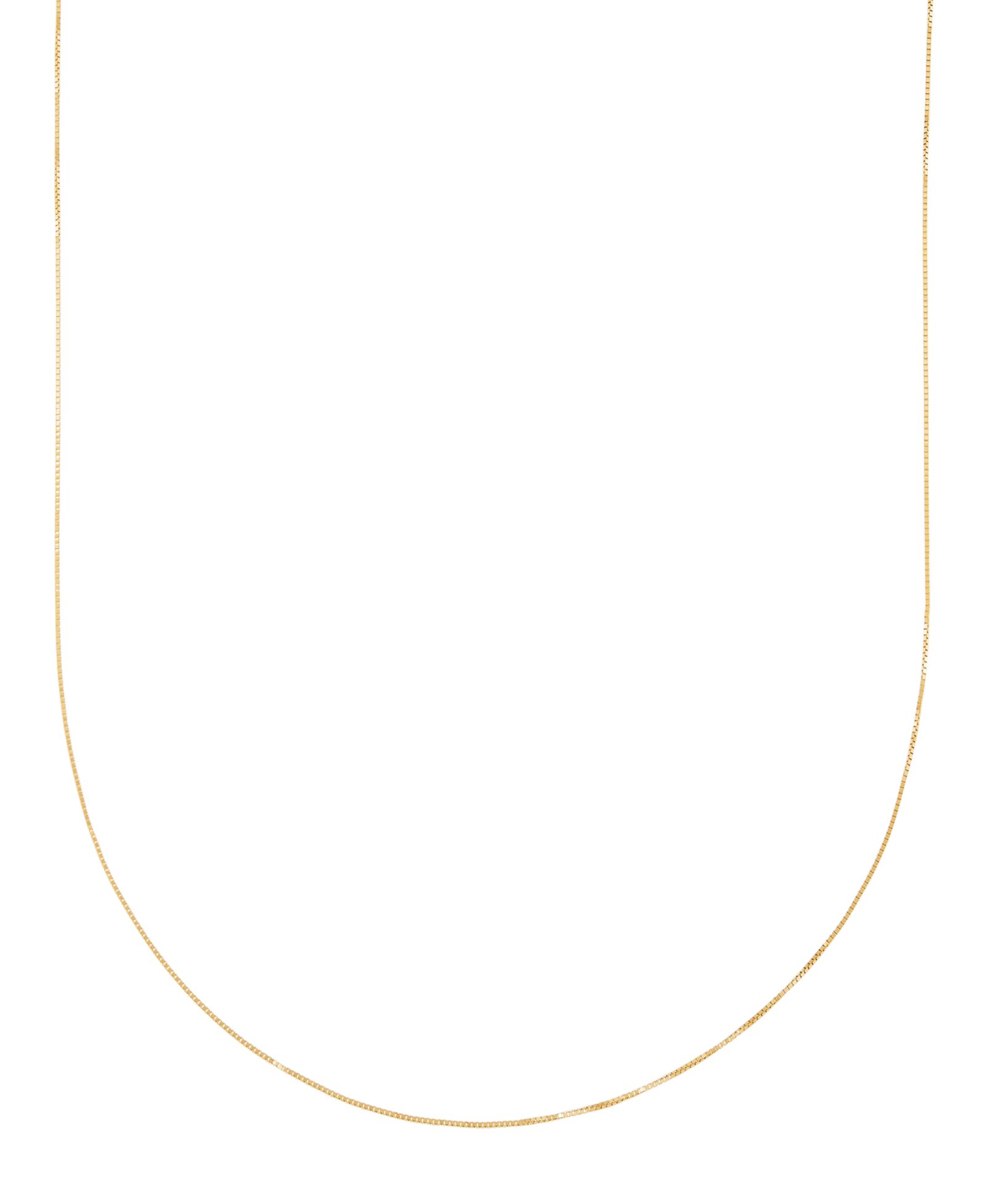 Macy's Solid Box Chain Necklace in 14k Yellow Gold