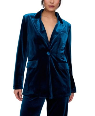 Lily and Lionel London Women's Valerie Tailored Velvet Blazer