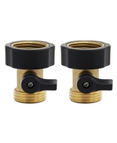 Twinkle Star комплект из 2 шт. соединитель садового шланга Heavy Duty Brass Shut Off Valve