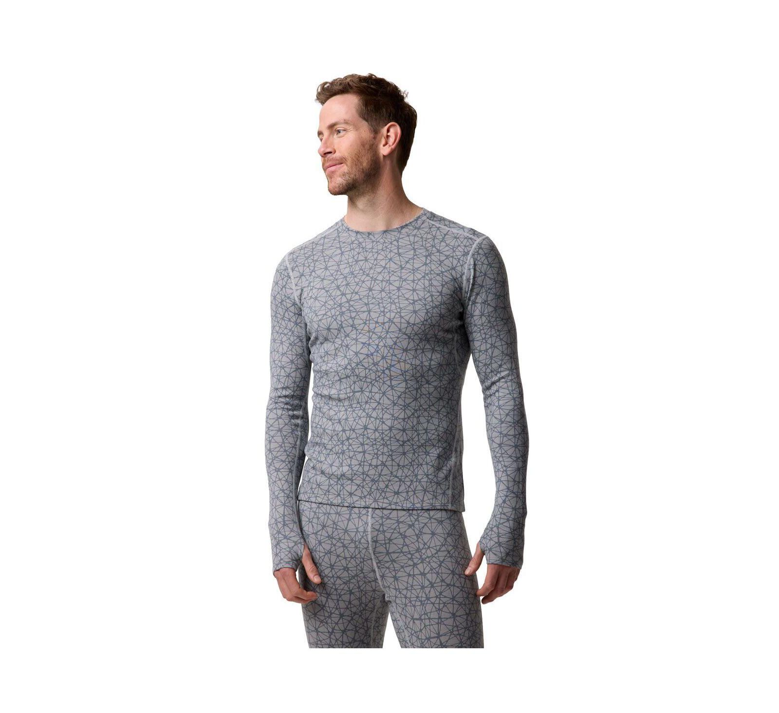 Backcountry Men's BGA Cedars RWS Merino Mid-Wt Baselayer Crew Top Midweight Long Underwear Tops