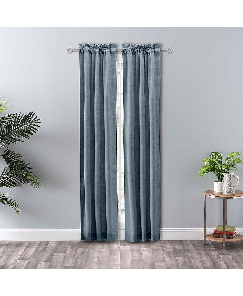 Ellis Curtain Парные шторы Lisa Solid Poly Cotton Duck Fabric с завязками