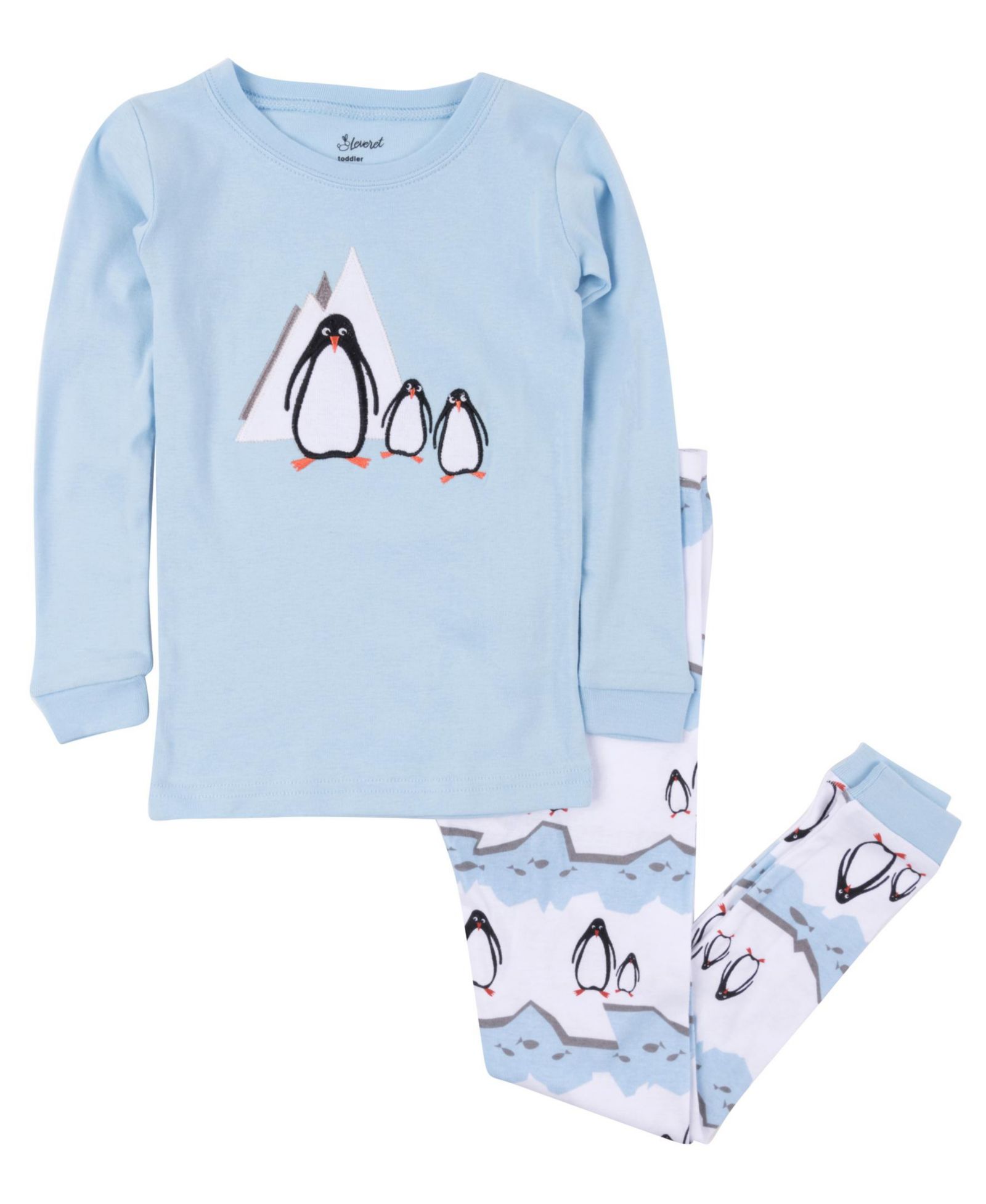 Leveret Baby Two Piece Cotton Holiday Pajamas