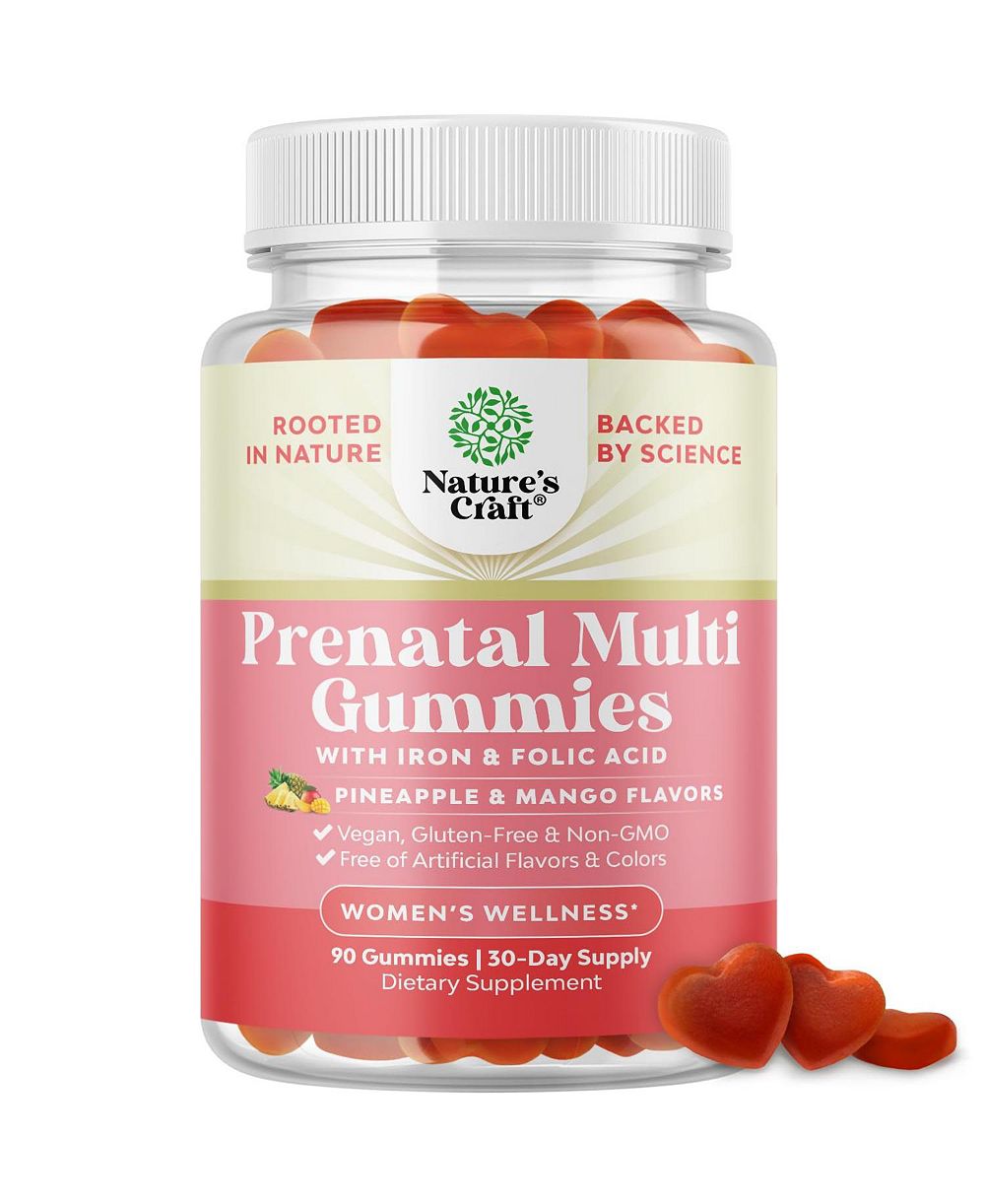 Витаминные мармеладки Nature's Craft Prenatal, Pineapple & Mango, 90ct