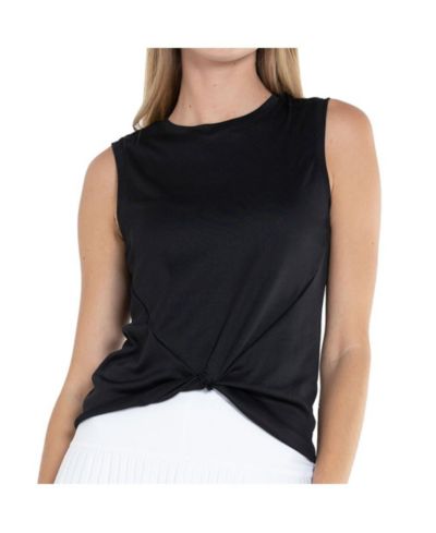 Lucky In Love Women's Twist Front Tennis Tank Top