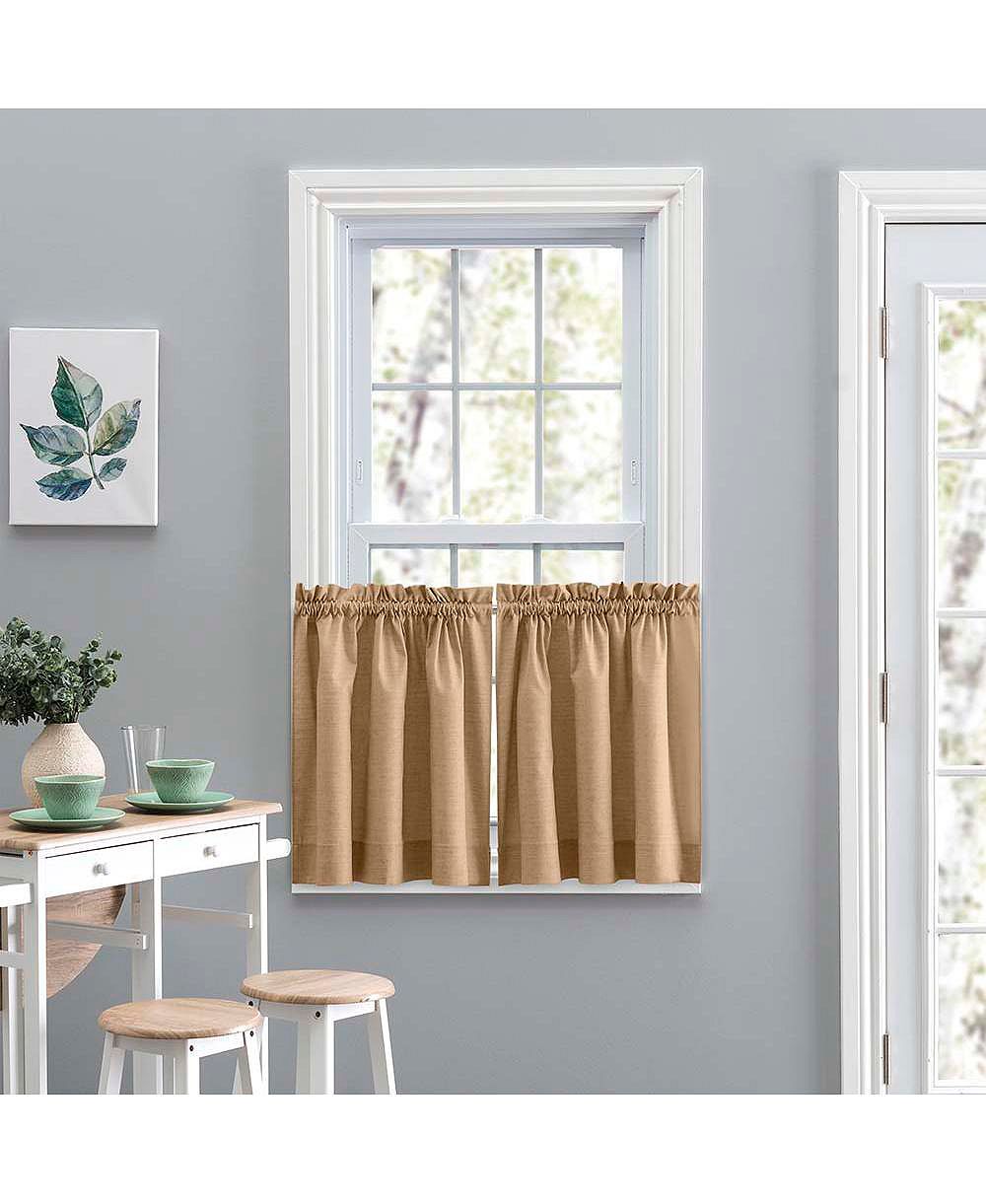 Шторы Ellis Curtain Lisa Solid Poly Cotton Rod Pocket Duck Fabric Tailored Tiers
