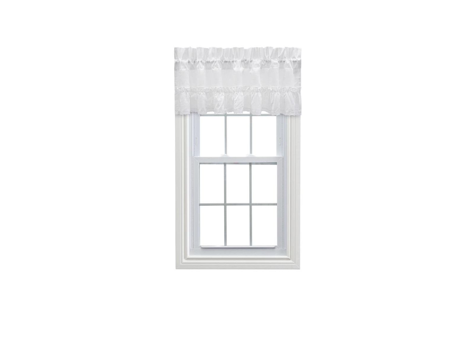 Ellis Curtain занавеска Madelyn с рюшами в викторианском стиле 60" x 16" белая