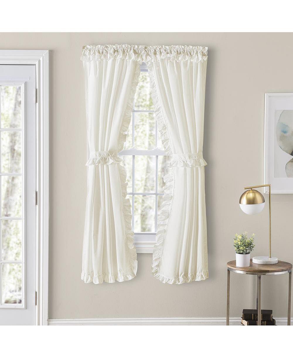 Шторы Ellis Curtain Home Classic Narrow Ruffle 2-Piece, 80" X 36"