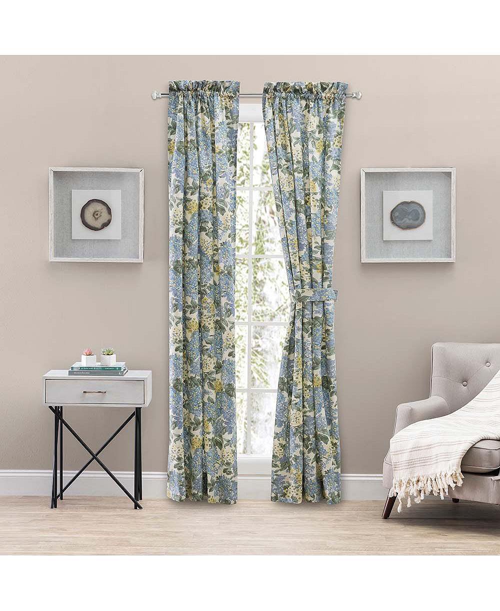 Шторы Ellis Hydrangea Classic Pattern Printed Rod Pocket Window Tailored Tiers