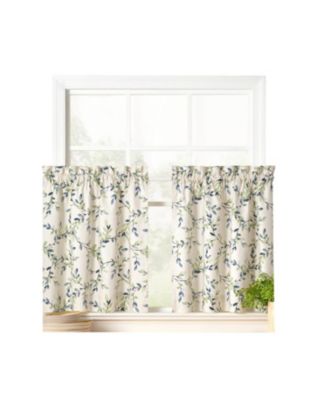 Винтажная штора Ellis Curtain с принтом в виде лозы 56"x36"