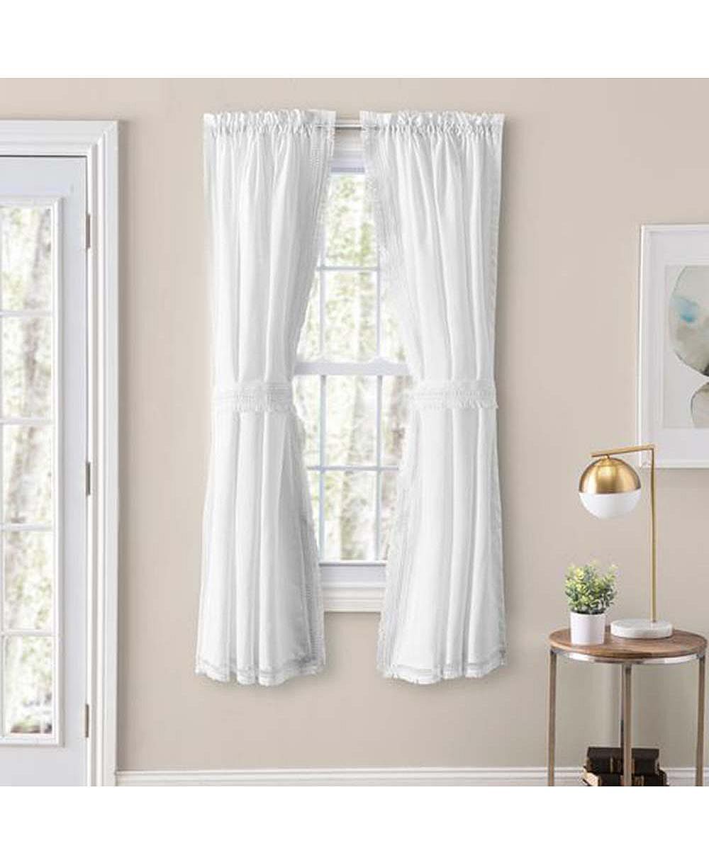Шторы Ellis Curtain Intricate Brush Fringe Tailored Pair