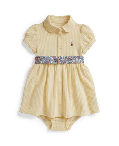 Polo Ralph Lauren Набор из платья и подгузников Polo Club для девочек, 2-Piece Set