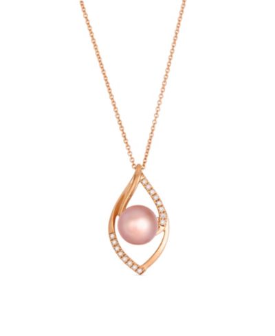 Подвеска Le Vian Freshwater Pearl & Nude Diamond в 14k Strawberry Gold