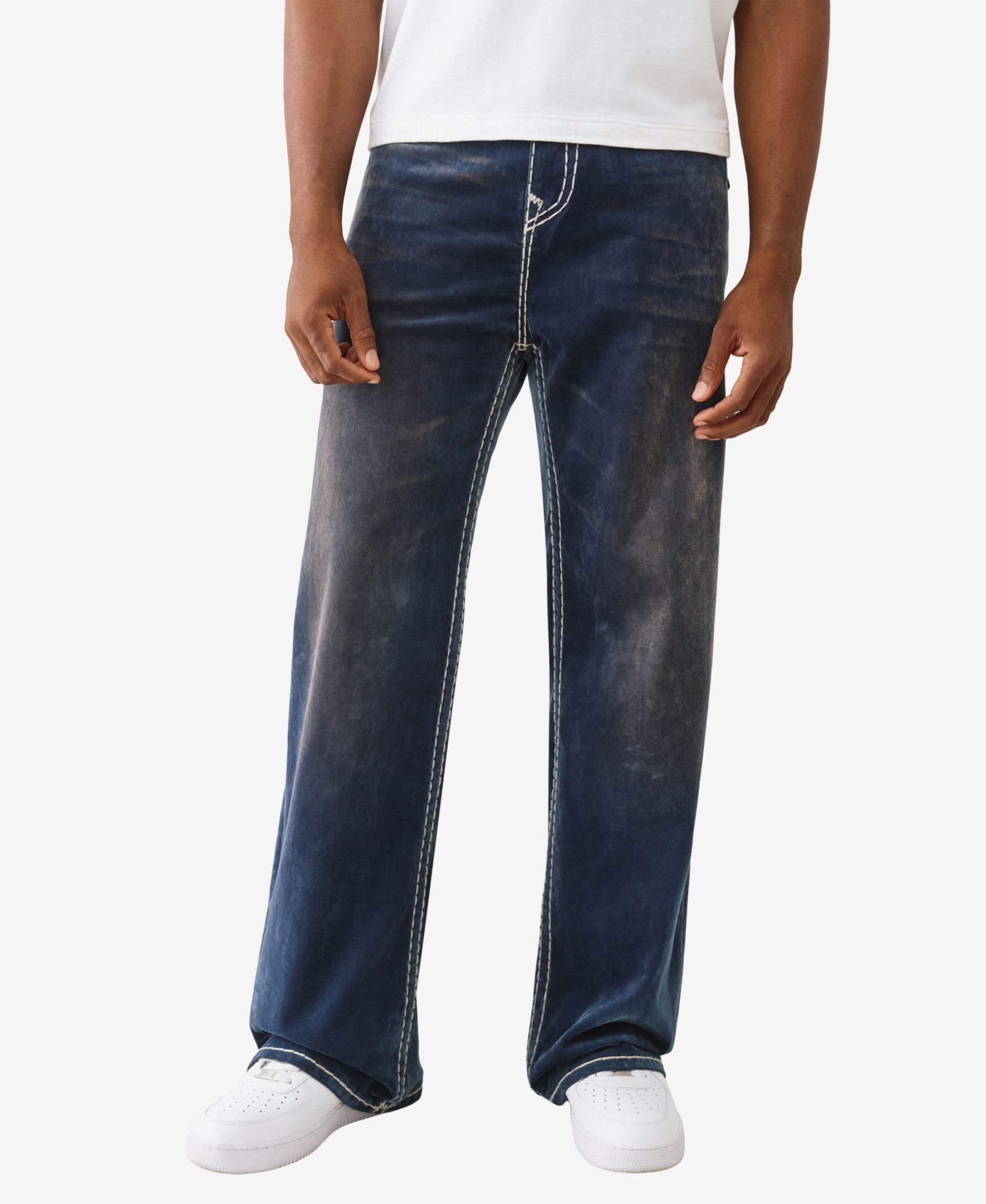 True Religion Men's Velvet Vinny Ultra Baggy Regular-Fit Jeans