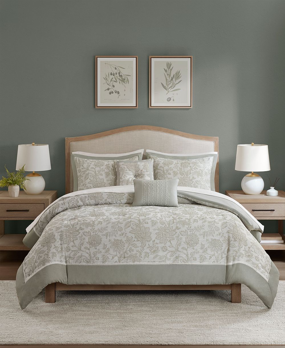 Комплект постельного белья Addison Park Fiona Floral 9-Pc. Full