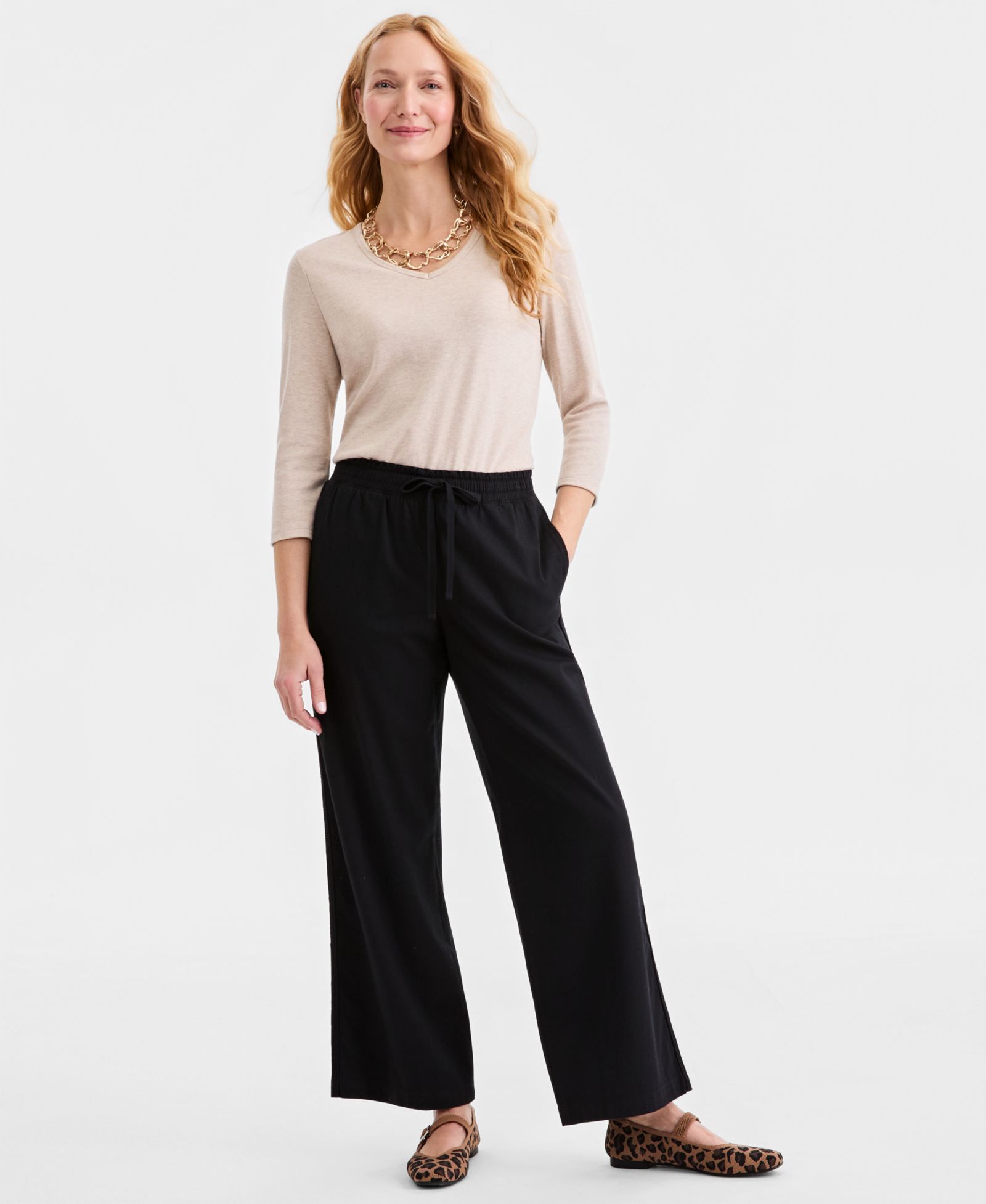Style & Co Женские широкие брюки Pull-On