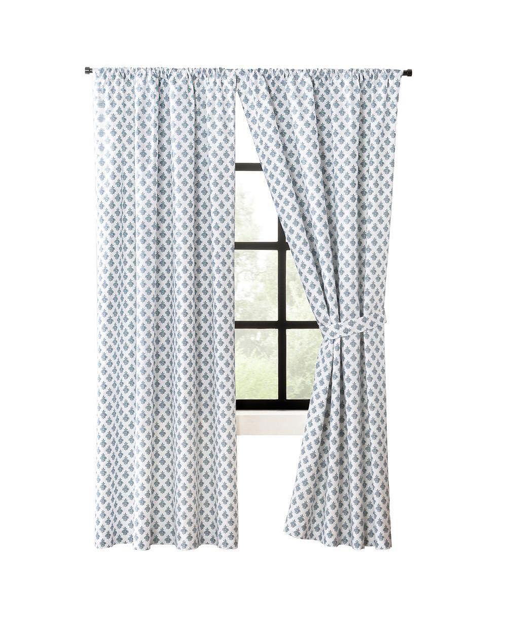 Парные шторы Ellis Curtain Manchester с карманом для штанги, 100% хлопок