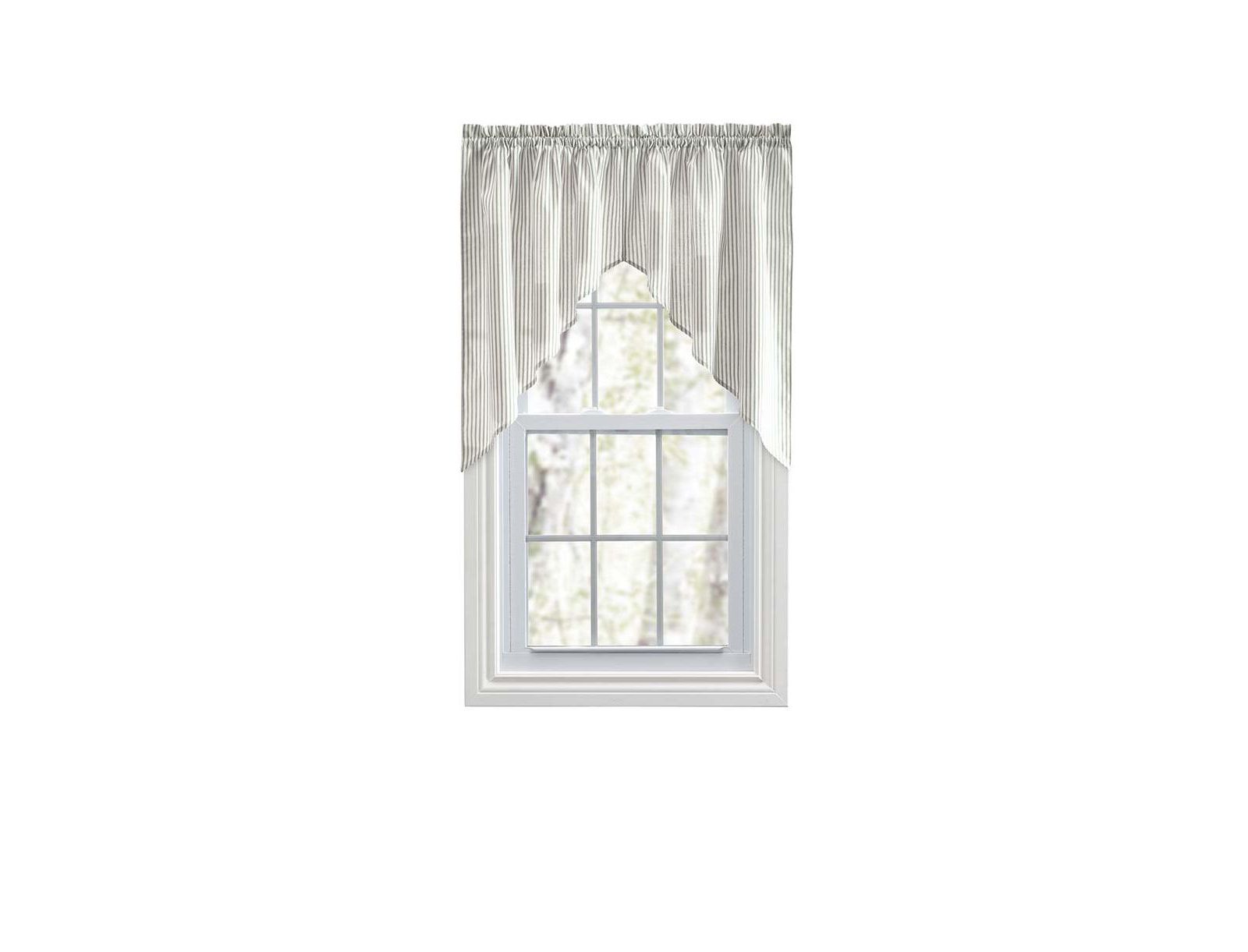 Штора Ellis Curtain Plaza Classic Ticking Stripe Printed, 56" x 36"
