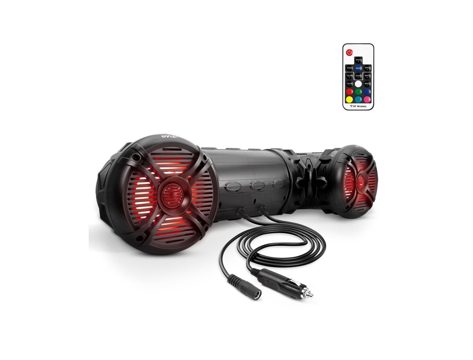 Водонепроницаемые Bluetooth колонки Pyle с RGB LED подсветкой 800 Watt 6.5''