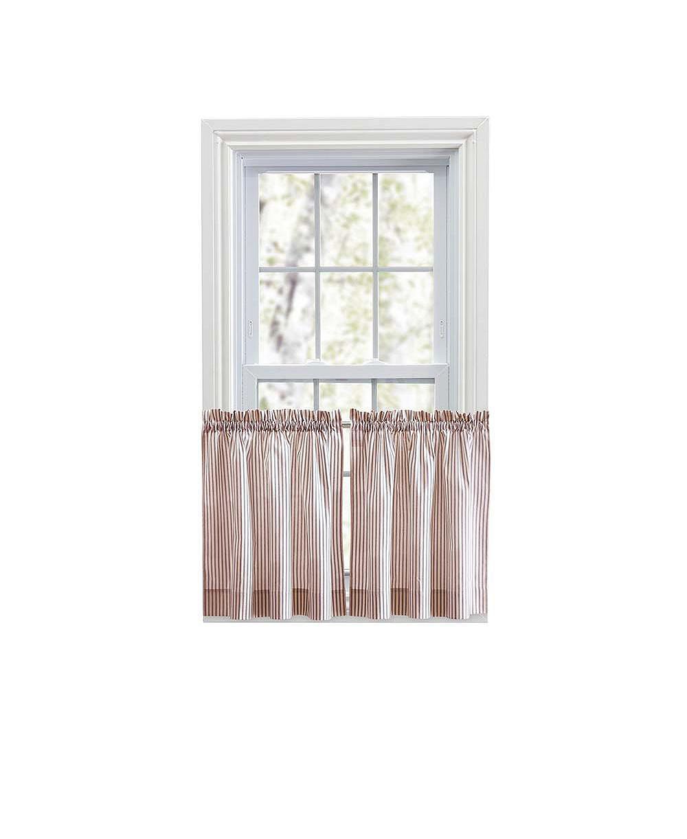 Ellis Curtain шторы Classic Ticking Stripe Brick 1.5"