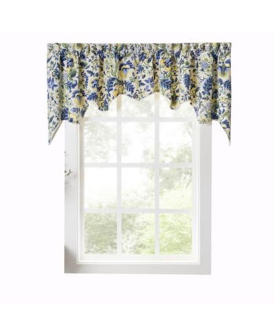 Декоративные ламбрекены Ellis Curtain Regency Swag Shaped, 3" Rod Pocket, Blue, 100" x 30"
