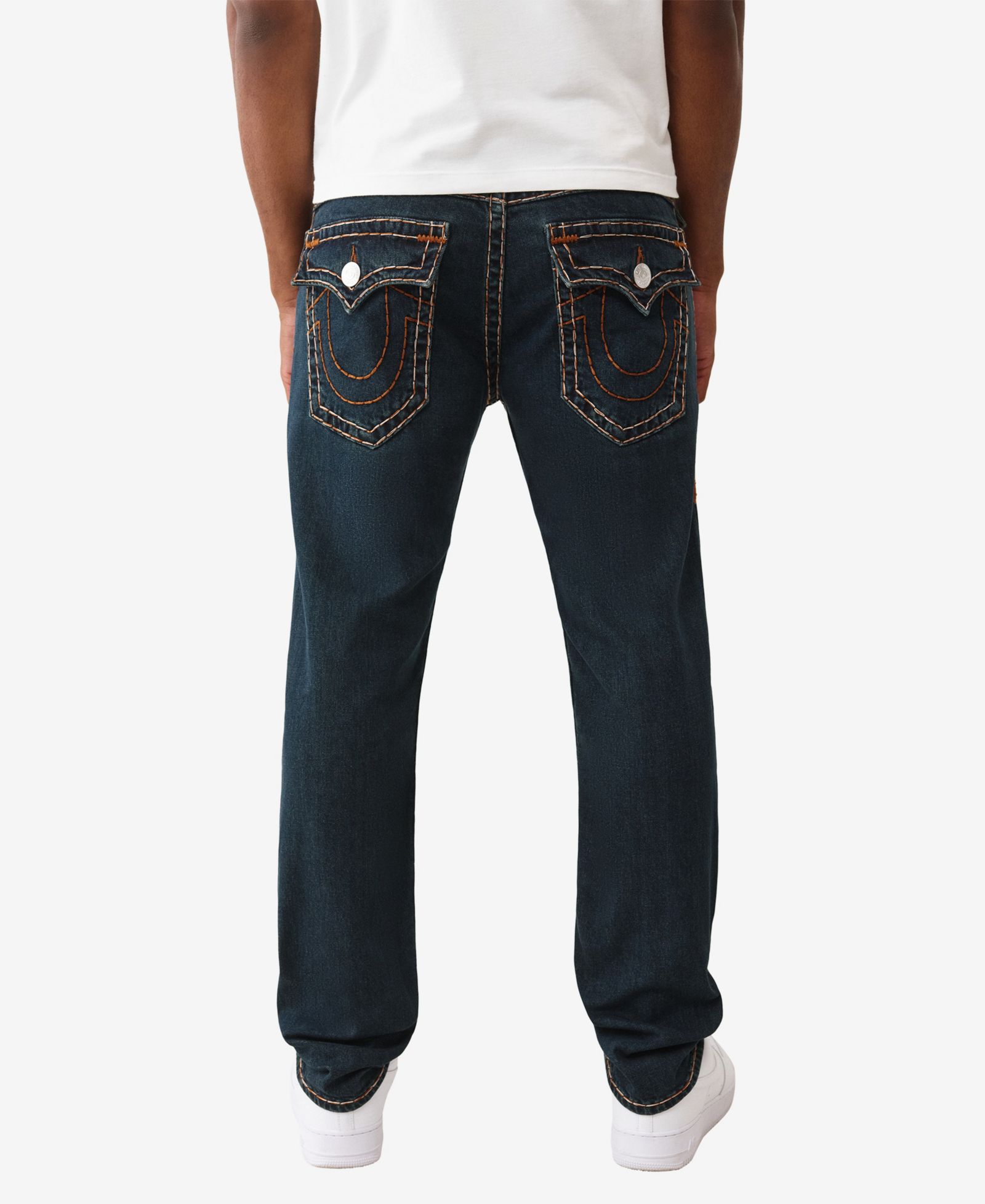 True Religion Men's Rocco Super T-Stitching Jeans