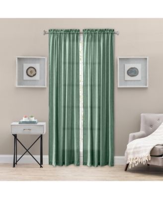 Ellis Curtain Portland Crushed Taffeta Rod Pocket Tailored Panel