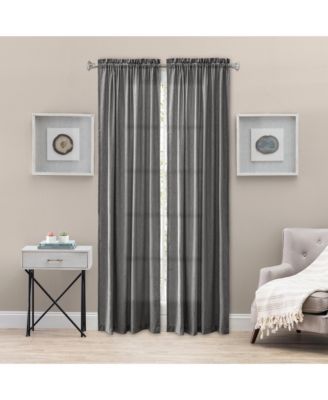 Ellis Curtain Portland Crushed Taffeta Rod Pocket Tailored Panel