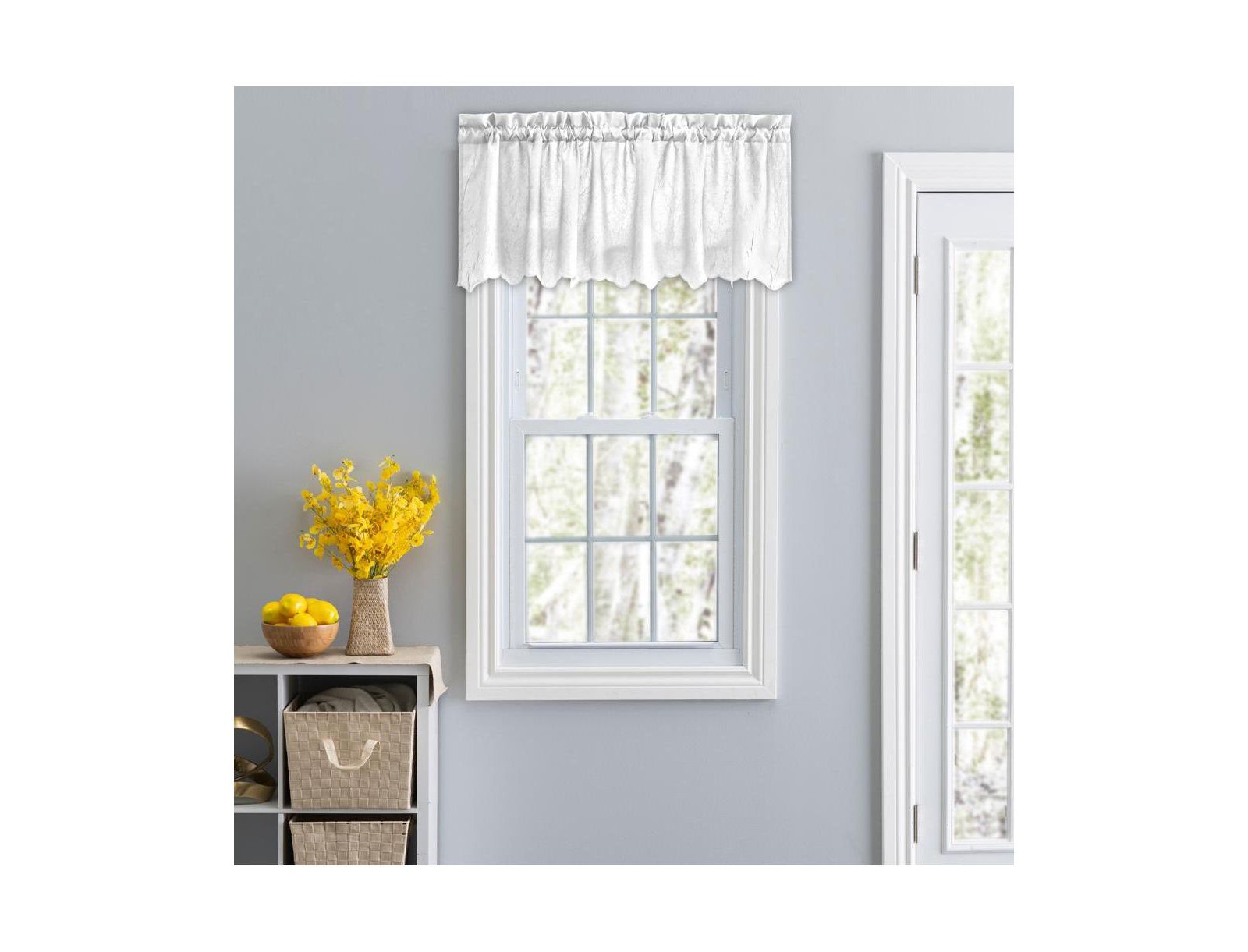 Ellis Curtain Занавеска Portland Crushed Taffeta с карманом для штанги, 48x15"