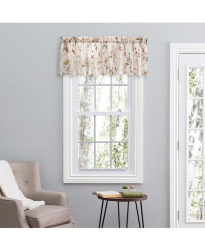 Занавеска Ellis Curtain Sophia Rod Pocket Valance, 48x15", Multi