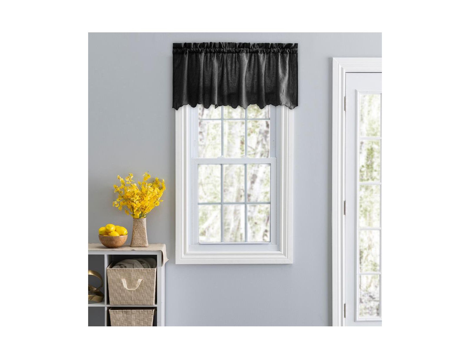 Ellis Curtain Portland декоративная занавеска из тафты с карманом для штанги - 48x15"
