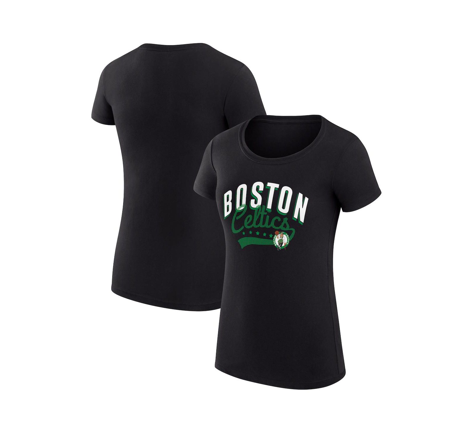 Женская футболка G-III 4Her by Carl Banks Boston Celtics, суперприлегающий крой, черная