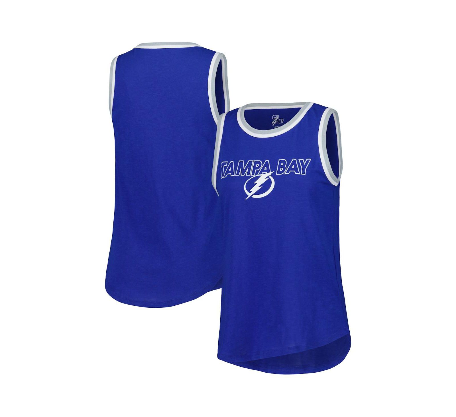 G-III 4Her by Carl Banks Women's Blue Tampa Bay Lightning Strategy Tank Top