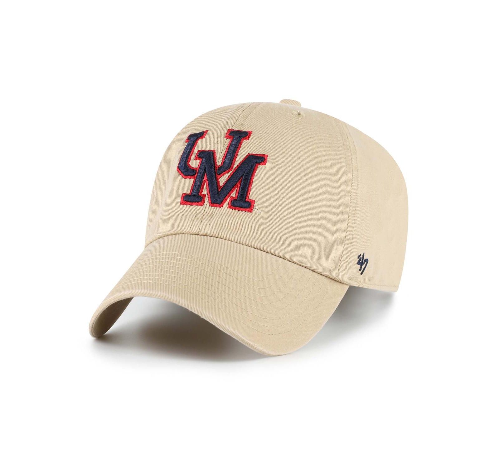 Мужская кепка '47 Brand Tan Ole Miss Rebels Vault Clean Up регулируемая