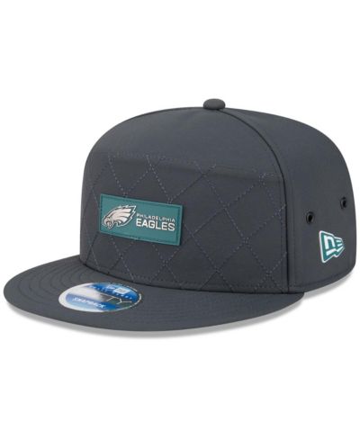 New Era Мужская кепка 9FIFTY Snapback Philadelphia Eagles 2025 Sideline Cold Weather Split Panel, цвет Charcoal