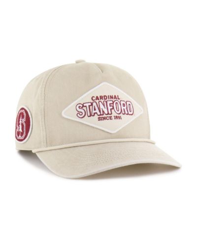 '47 Brand Мужская и Женская регулируемая кепка Stanford Cardinal Outdoorsmen Cairn Hitch кремового цвета
