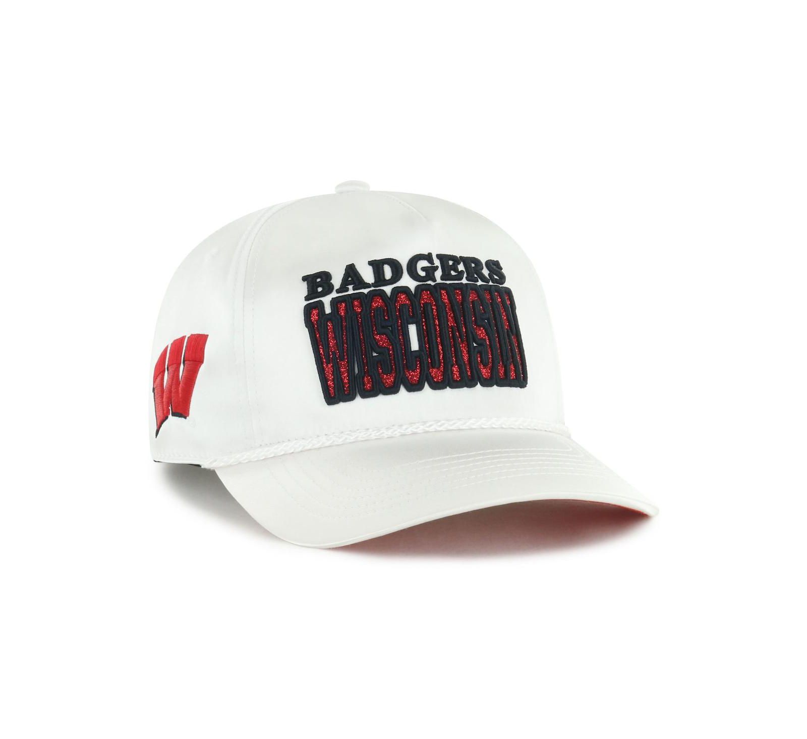 Женская регулируемая кепка '47 Brand White Wisconsin Badgers Outspoken Hitch