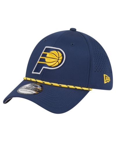 Мужская кепка New Era Navy Indiana Pacers Featherweight Poly Rope Flex 39Thirty